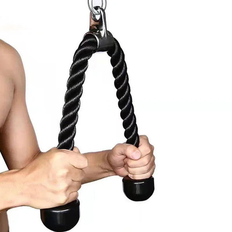 70Cm/120Cm Triceps Rope Fitness Home Gym Pulldown Machine Handle Biceps Triceps Back Shoulder Muscle Exerciser Fitness Equipment