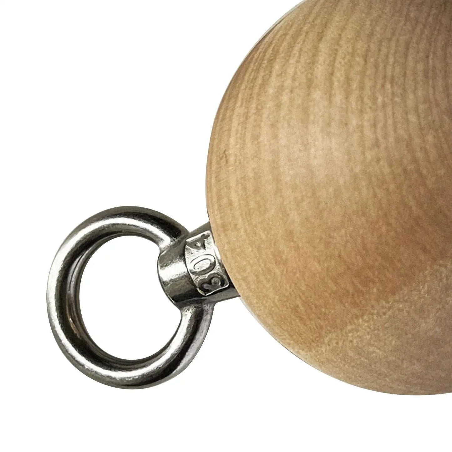 Pull up Ball Grip Climbing Ball Gym Training Hold Grips Wooden with Strap Climbing Ball Hold Grip Power Grip Ball for Barbell