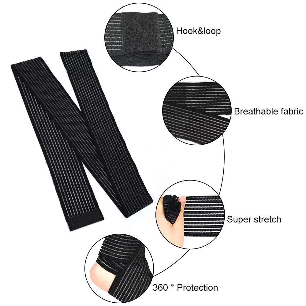1Pcs Adjustable Elastic Compression Bandage Knee Elbow Wrap Ankle Wrist Brace Swelling Pain Sports Bandage Strap Joint Sprained