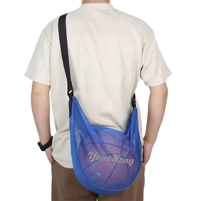 Outdoor One-Shoulder Training Basketball Football Multi-Functional Net Pocket Training Storage Net Portable Student Gym Bag
