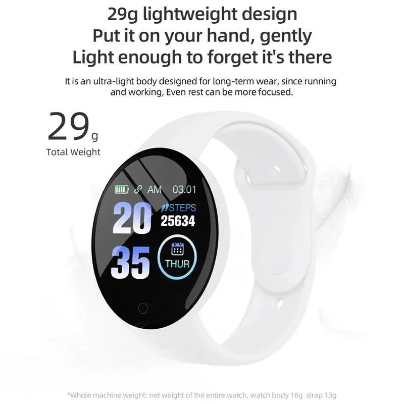 B41 Real Stepcount Smart Watch Multi Function Step Connected Smart Watch for Men and Women Suitable for and Android