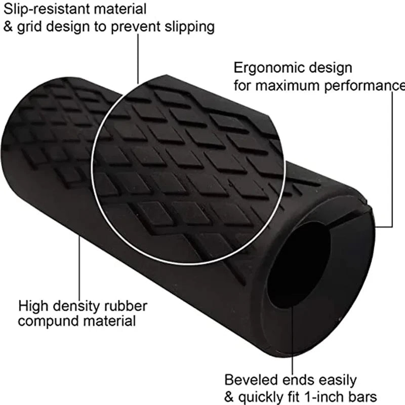 1 /2PCS Barbell Dumbbell Booster Grip Portable Fitness Equipment Fitness Equipment Accessories Avoid Injury Increase Friction