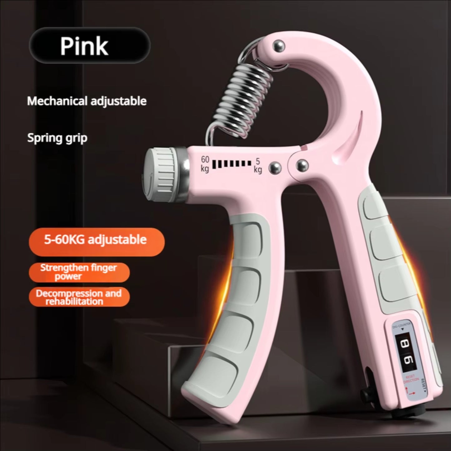 5-60KG Grip Strength Trainerhand Squeeze Forearm Strength Traineradjustable Resistance Hand Grip Strength Trainermuscle Recovery
