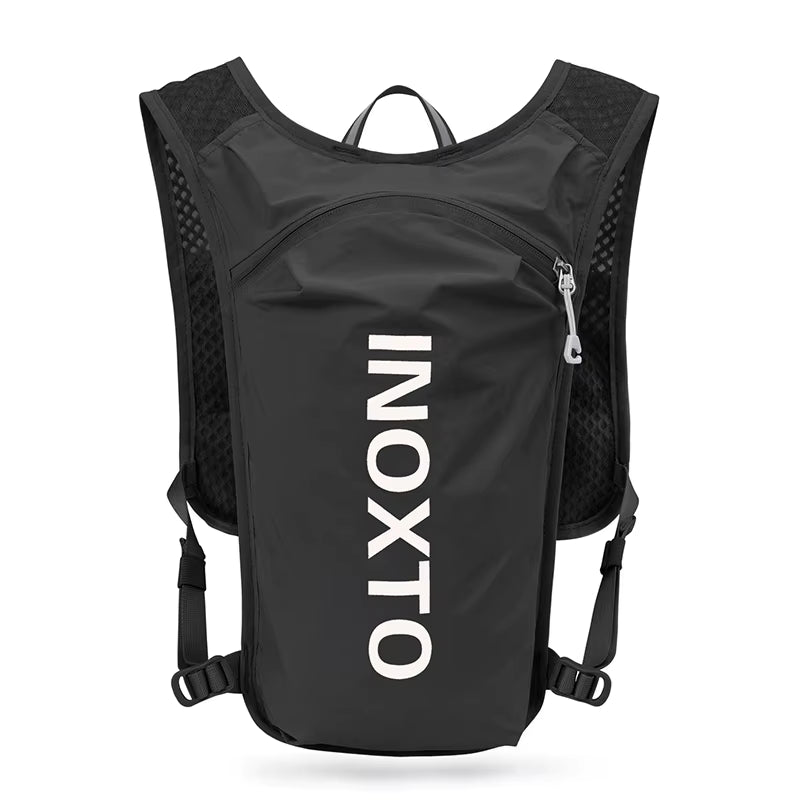 INOXTO Waterproof Running Backpack 5L Ultra-Light Hydration Vest Mountain Bike Leather Bag Breathable Gym Bag 1.5L Water Bag