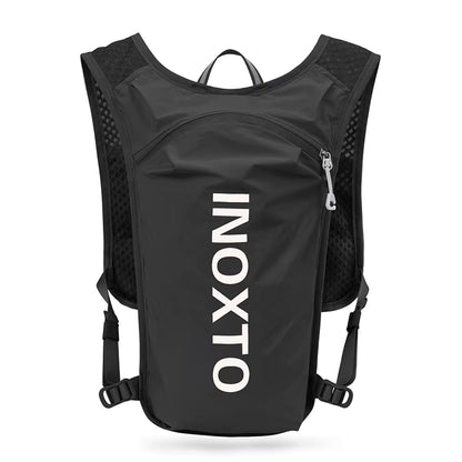 INOXTO Waterproof Running Backpack 5L Ultra-Light Hydration Vest Mountain Bike Leather Bag Breathable Gym Bag 1.5L Water Bag