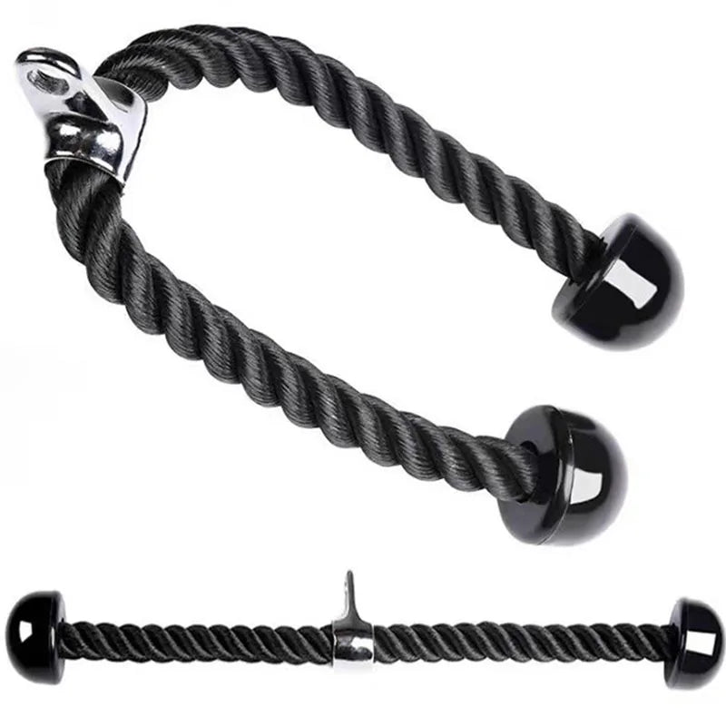 70Cm/120Cm Triceps Rope Fitness Home Gym Pulldown Machine Handle Biceps Triceps Back Shoulder Muscle Exerciser Fitness Equipment