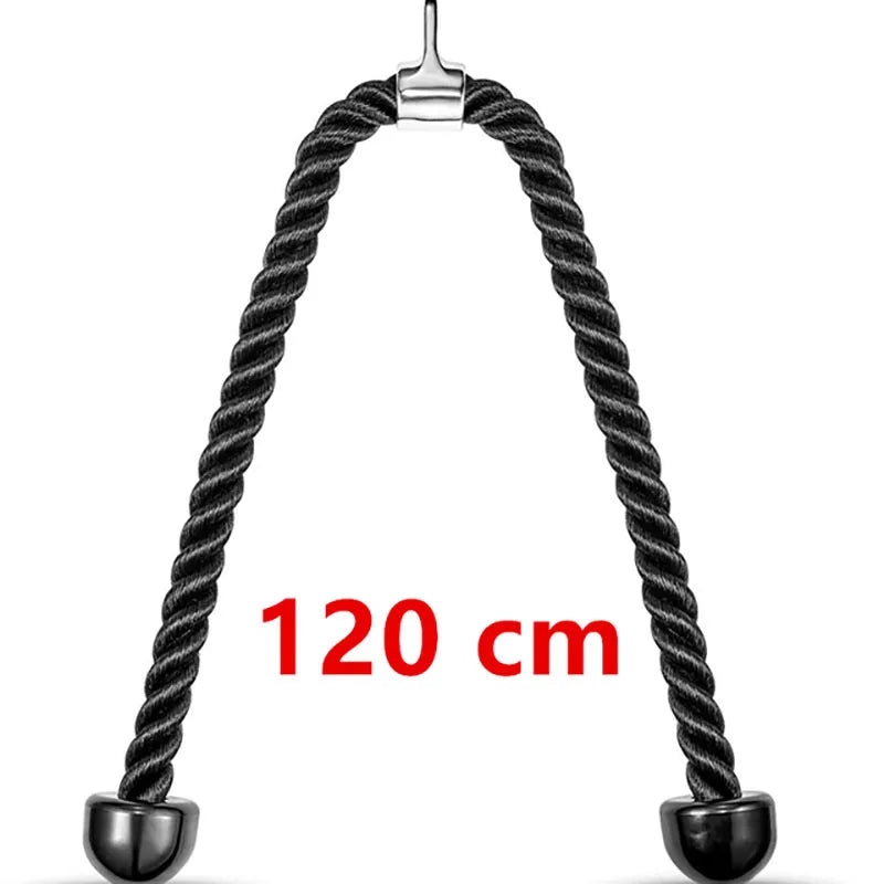 70Cm/120Cm Triceps Rope Fitness Home Gym Pulldown Machine Handle Biceps Triceps Back Shoulder Muscle Exerciser Fitness Equipment