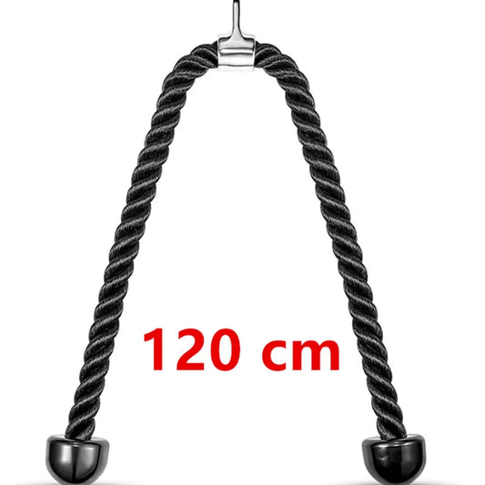 70Cm/120Cm Triceps Rope Fitness Home Gym Pulldown Machine Handle Biceps Triceps Back Shoulder Muscle Exerciser Fitness Equipment