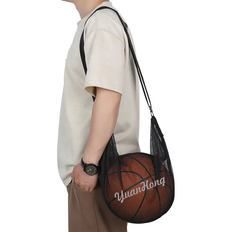 Outdoor One-Shoulder Training Basketball Football Multi-Functional Net Pocket Training Storage Net Portable Student Gym Bag