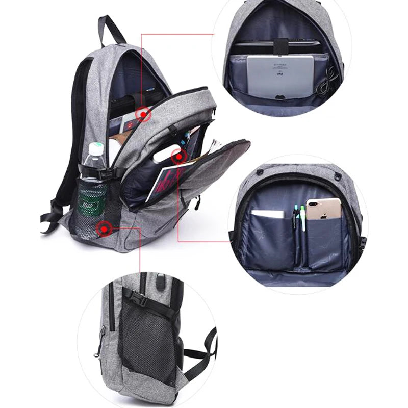 Outdoor Men'S Sports Gym Bags Basketball Backpack School Bags for Teenager Boys Soccer Ball Pack Laptop Bag Football Net Gym Bag