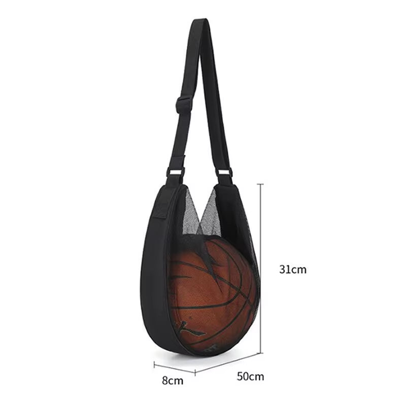 Outdoor One-Shoulder Training Basketball Football Multi-Functional Net Pocket Training Storage Net Portable Student Gym Bag