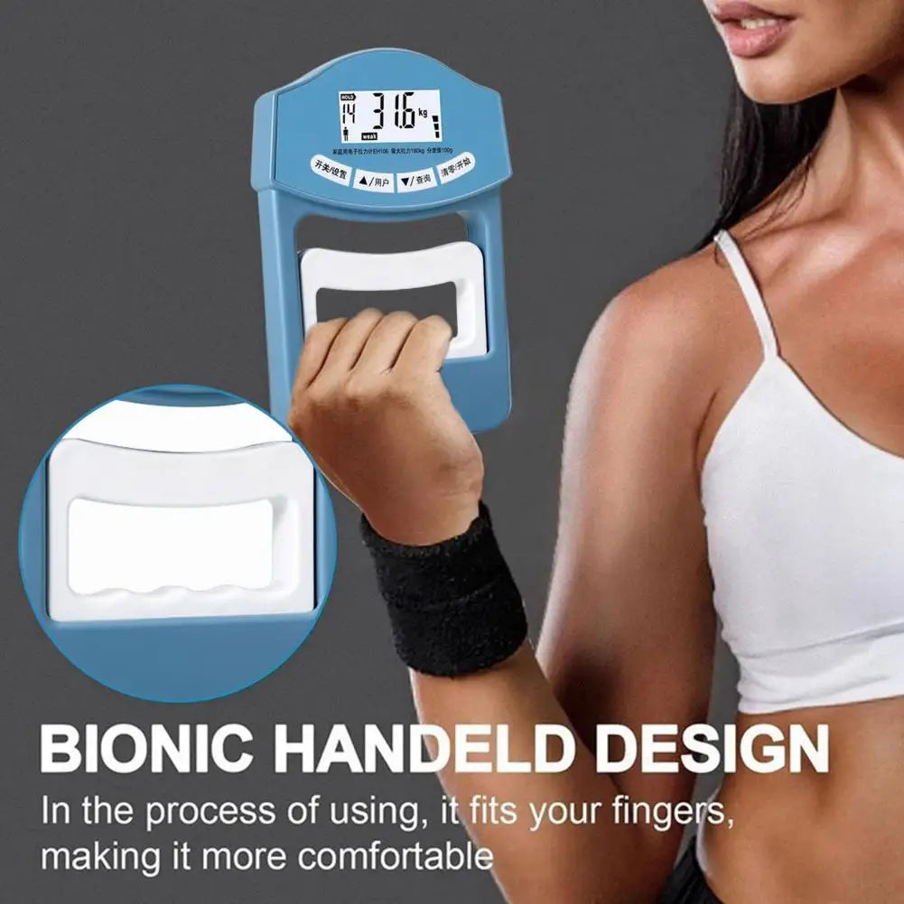 Grip Strength Tester 396Lbs/180Kg Hand Grip Dynamometer Gripper Measurement Meter Digital Grip Power Strengthener Exerciser