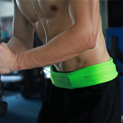 Professional Running Waist Bag Men Women Jogging Gym Sports Belt Trail Cycling Mobile Phone Invisible Belly Closefitting Bag