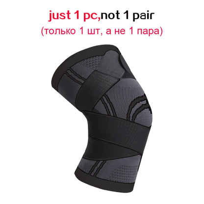 Wosweir-Sports Compression Sleeve Knee Guard Pads Braces for Knee Elbow Fitness Protective Gear Arthritis Joints Protector