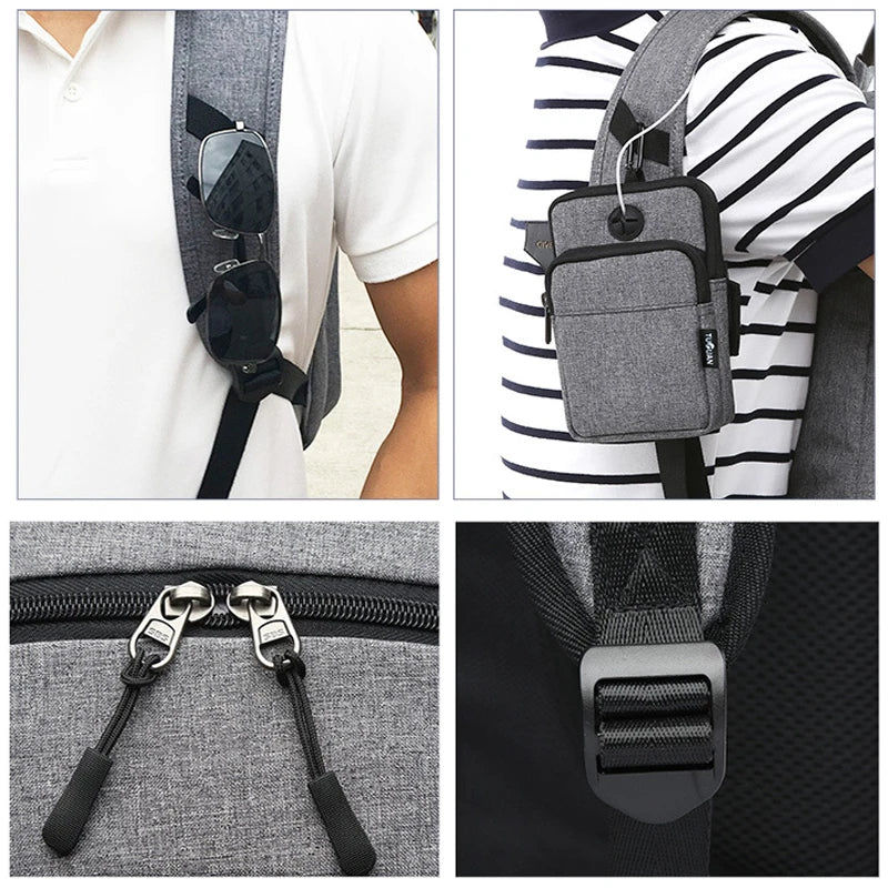 Outdoor Men'S Sports Gym Bags Basketball Backpack School Bags for Teenager Boys Soccer Ball Pack Laptop Bag Football Net Gym Bag