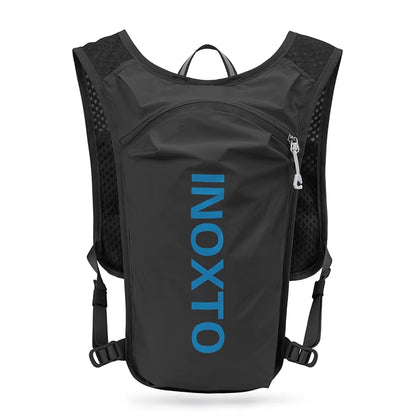 INOXTO Waterproof Running Backpack 5L Ultra-Light Hydration Vest Mountain Bike Leather Bag Breathable Gym Bag 1.5L Water Bag
