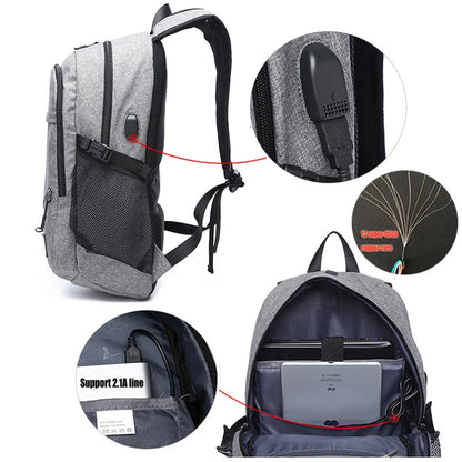 Outdoor Men'S Sports Gym Bags Basketball Backpack School Bags for Teenager Boys Soccer Ball Pack Laptop Bag Football Net Gym Bag