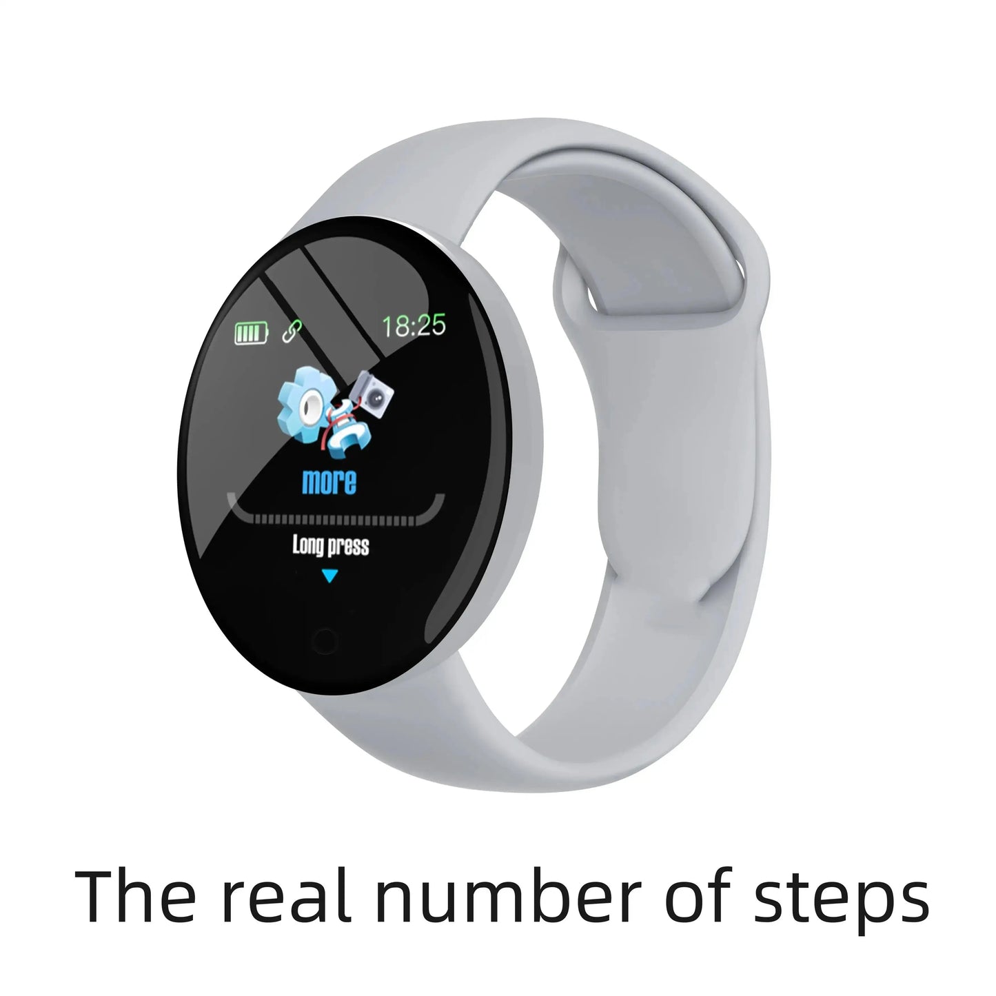 B41 Real Stepcount Smart Watch Multi Function Step Connected Smart Watch for Men and Women Suitable for and Android