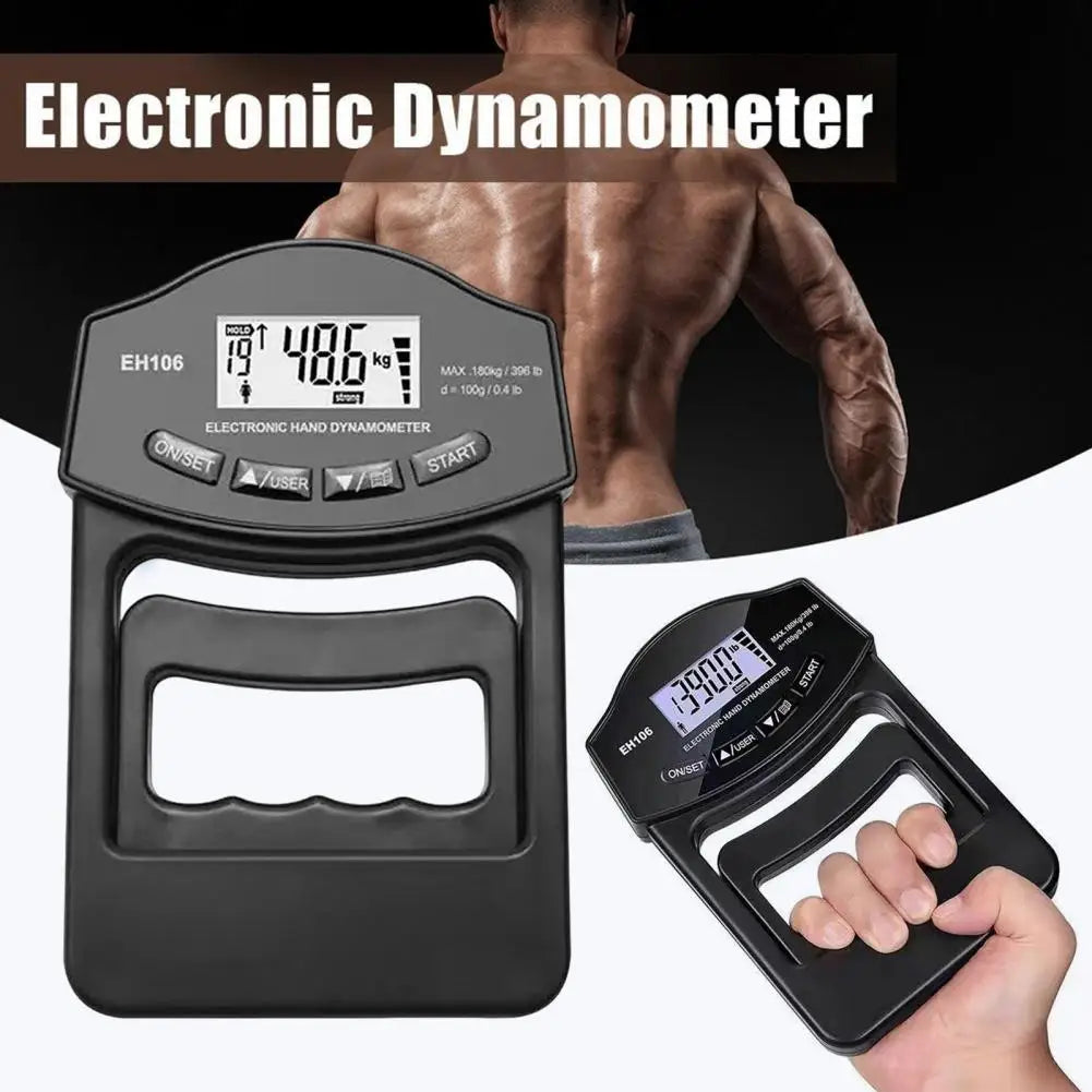 Grip Strength Tester 396Lbs/180Kg Hand Grip Dynamometer Gripper Measurement Meter Digital Grip Power Strengthener Exerciser