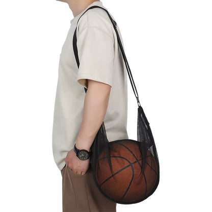Outdoor One-Shoulder Training Basketball Football Multi-Functional Net Pocket Training Storage Net Portable Student Gym Bag