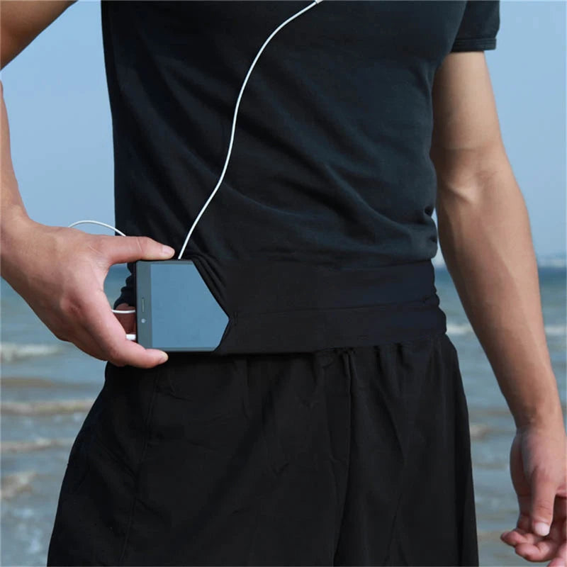 Professional Running Waist Bag Men Women Jogging Gym Sports Belt Trail Cycling Mobile Phone Invisible Belly Closefitting Bag