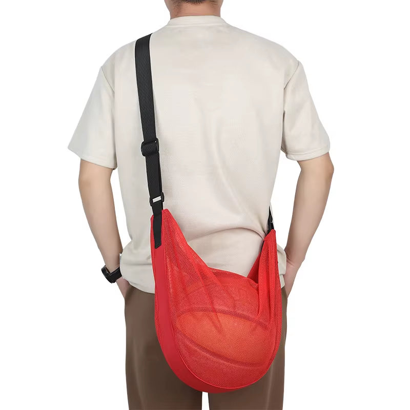 Outdoor One-Shoulder Training Basketball Football Multi-Functional Net Pocket Training Storage Net Portable Student Gym Bag