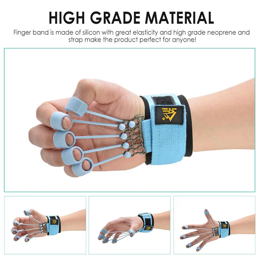 20Lbs/40Lbs/60Lbs/75Lbs Finger Gripper Strength Exercise Trainer Finger Expander Hand Gripper Yoga Grip Finger Rehabilitation