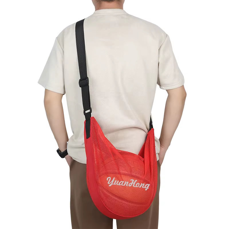 Outdoor One-Shoulder Training Basketball Football Multi-Functional Net Pocket Training Storage Net Portable Student Gym Bag