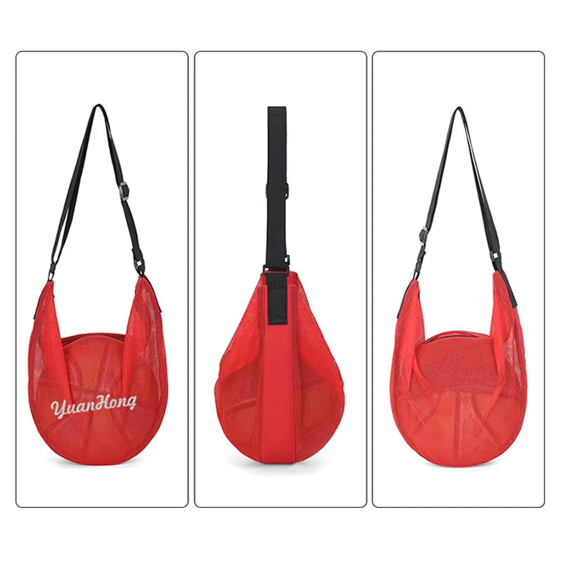 Outdoor One-Shoulder Training Basketball Football Multi-Functional Net Pocket Training Storage Net Portable Student Gym Bag