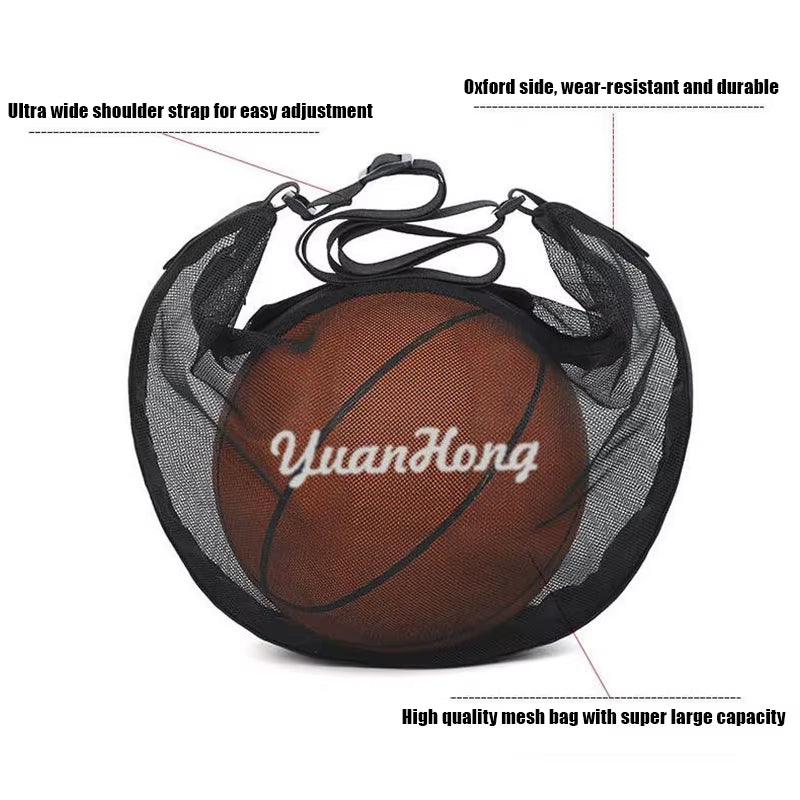 Outdoor One-Shoulder Training Basketball Football Multi-Functional Net Pocket Training Storage Net Portable Student Gym Bag