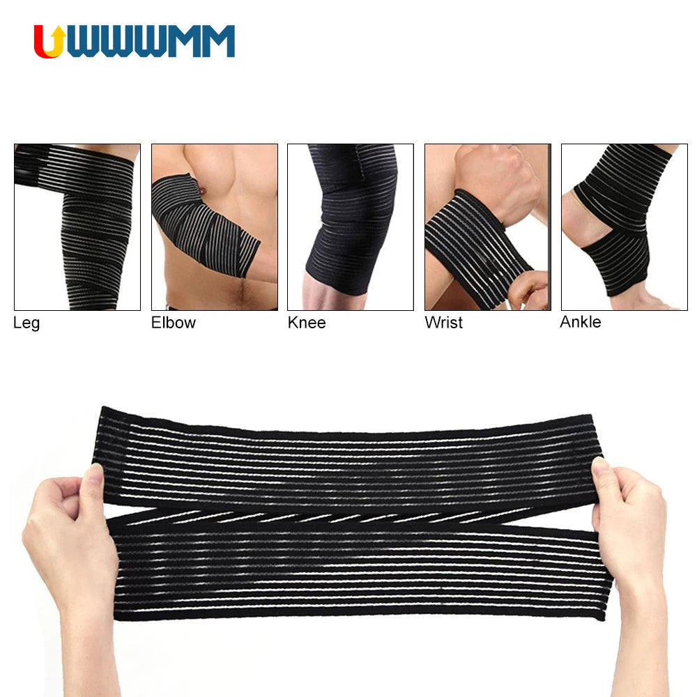 1Pcs Adjustable Elastic Compression Bandage Knee Elbow Wrap Ankle Wrist Brace Swelling Pain Sports Bandage Strap Joint Sprained