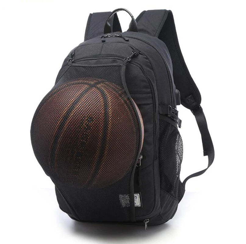 Outdoor Men'S Sports Gym Bags Basketball Backpack School Bags for Teenager Boys Soccer Ball Pack Laptop Bag Football Net Gym Bag