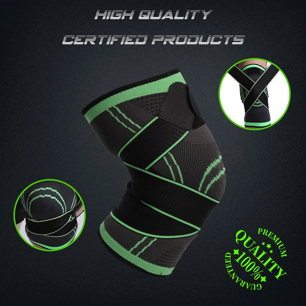 Wosweir-Sports Compression Sleeve Knee Guard Pads Braces for Knee Elbow Fitness Protective Gear Arthritis Joints Protector