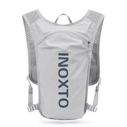 INOXTO Waterproof Running Backpack 5L Ultra-Light Hydration Vest Mountain Bike Leather Bag Breathable Gym Bag 1.5L Water Bag