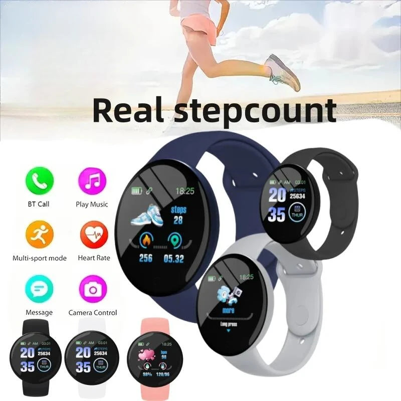 B41 Real Stepcount Smart Watch Multi Function Step Connected Smart Watch for Men and Women Suitable for and Android
